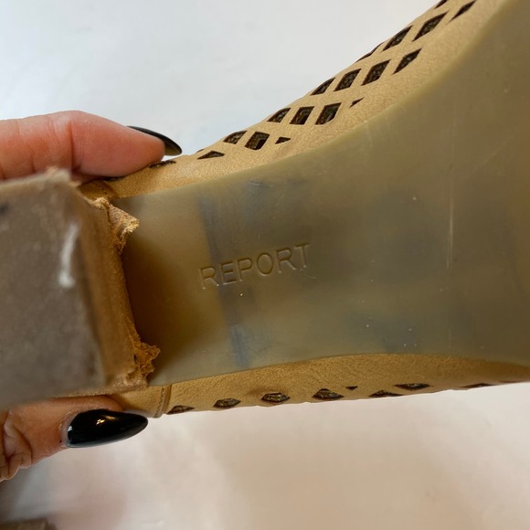 Report Ronda Tan Sandal Booties  Sz 9.5 - Picture 11 of 16